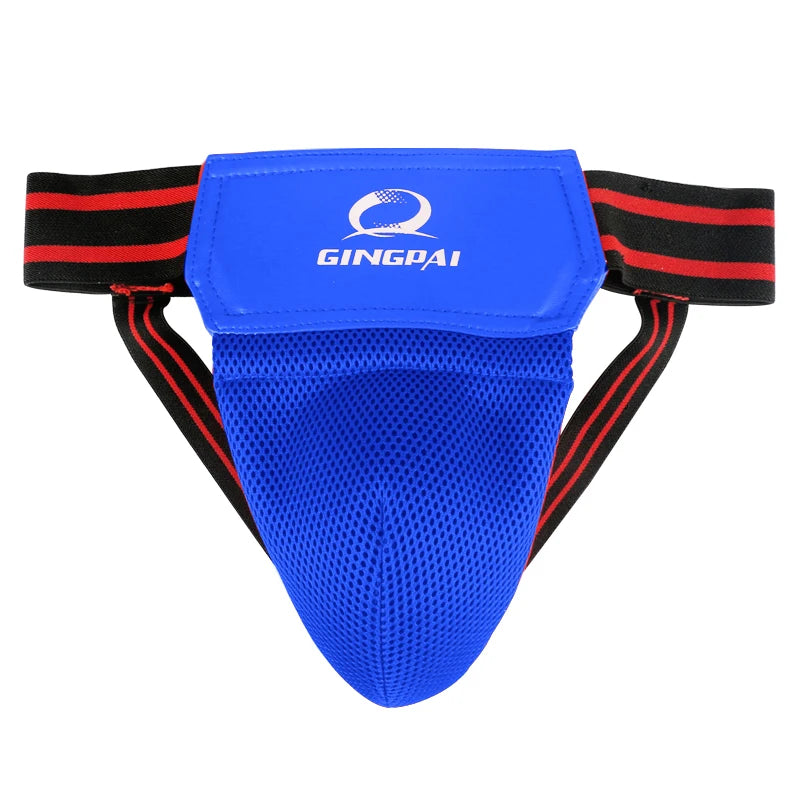 Adult Men Kids Jockstrap Sanda Groin Guards Crotch Guard Kick Boxing Training Athletic Cup Protector Sports Accessories