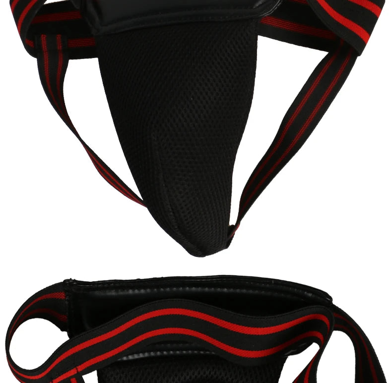 Adult Men Kids Jockstrap Sanda Groin Guards Crotch Guard Kick Boxing Training Athletic Cup Protector Sports Accessories