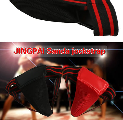 Adult Men Kids Jockstrap Sanda Groin Guards Crotch Guard Kick Boxing Training Athletic Cup Protector Sports Accessories
