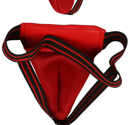 Adult Men Kids Jockstrap Sanda Groin Guards Crotch Guard Kick Boxing Training Athletic Cup Protector Sports Accessories