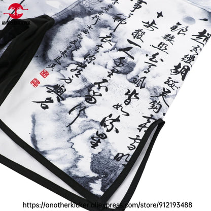 MMA Shorts Tiger Sublimated Muay Thai Boxing Fight Shorts for Men BJJ Jiu-Jitsu Muay Thai Crossfit Grappling Kickboxing Pants