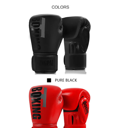 6-12oz Boxing gloves for adults children men women professional Muay Thai teenagers beginners boxing training equipment
