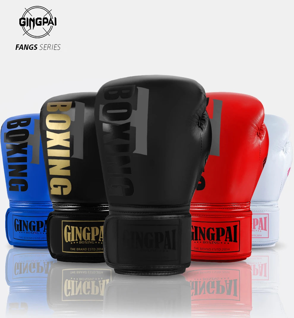 6-12oz Boxing gloves for adults children men women professional Muay Thai teenagers beginners boxing training equipment