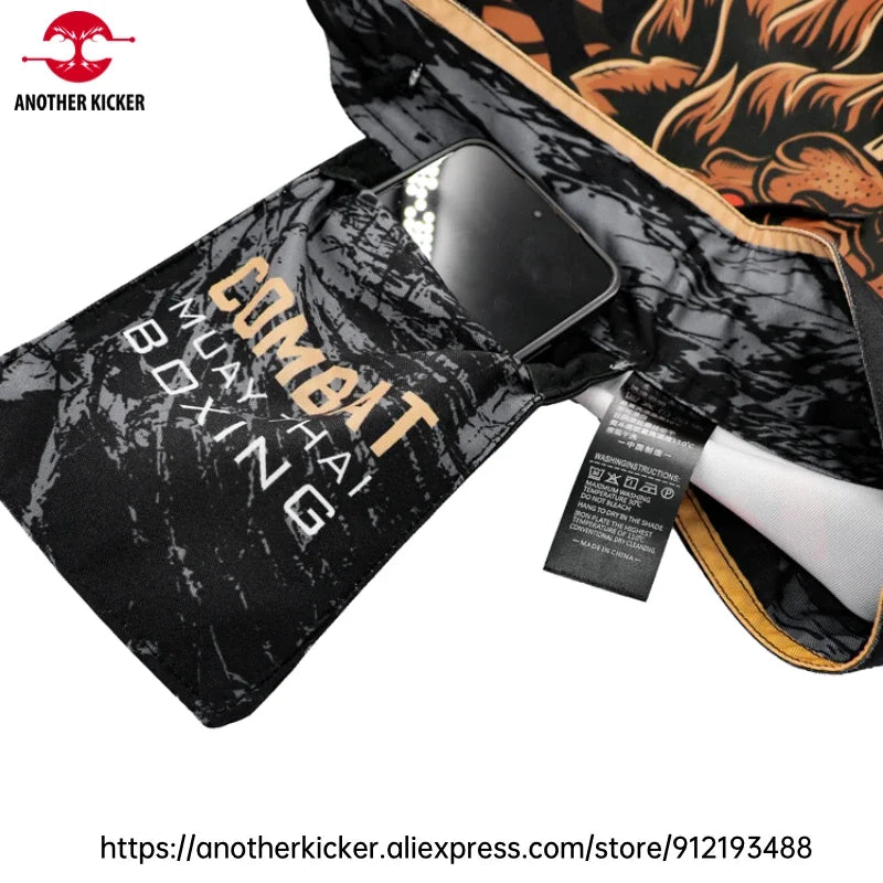 MMA Shorts Tiger Sublimated Muay Thai Boxing Fight Shorts for Men BJJ Jiu-Jitsu Muay Thai Crossfit Grappling Kickboxing Pants