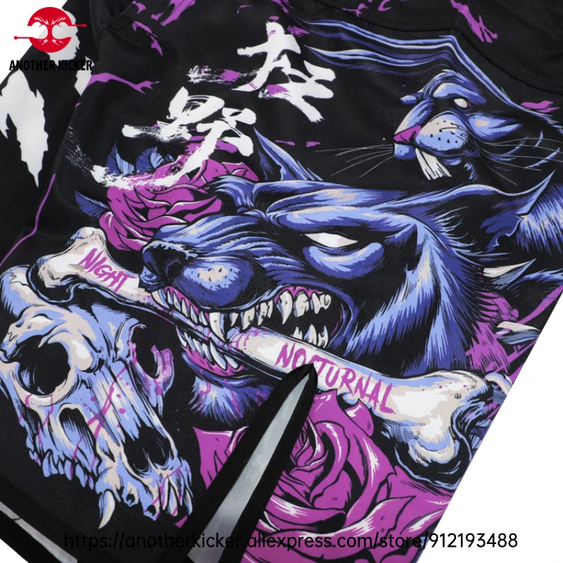MMA Shorts Tiger Sublimated Muay Thai Boxing Fight Shorts for Men BJJ Jiu-Jitsu Muay Thai Crossfit Grappling Kickboxing Pants