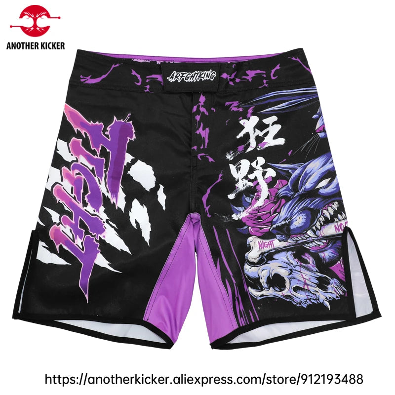MMA Shorts Tiger Sublimated Muay Thai Boxing Fight Shorts for Men BJJ Jiu-Jitsu Muay Thai Crossfit Grappling Kickboxing Pants