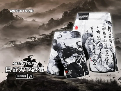 MMA Shorts Tiger Sublimated Muay Thai Boxing Fight Shorts for Men BJJ Jiu-Jitsu Muay Thai Crossfit Grappling Kickboxing Pants