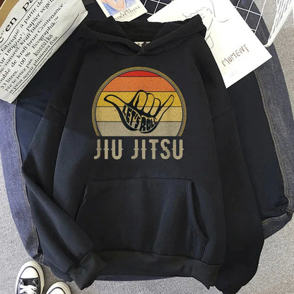 BJJ Vintage Hoodie  Graphic Streetwear Hoodie