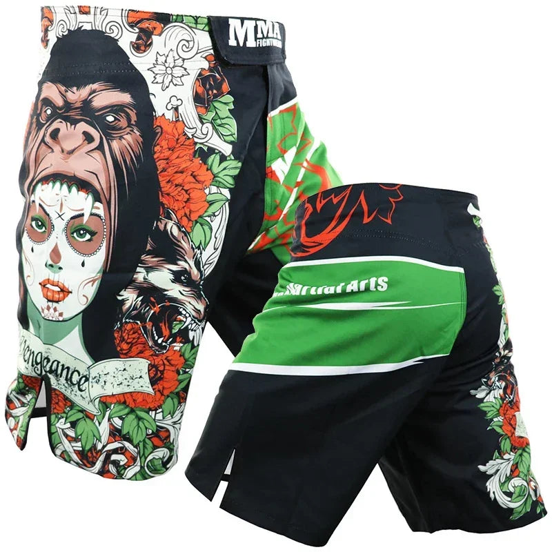 MMA Shorts Tiger Sublimated Muay Thai Boxing Fight Shorts for Men BJJ Jiu-Jitsu Muay Thai Crossfit Grappling Kickboxing Pants