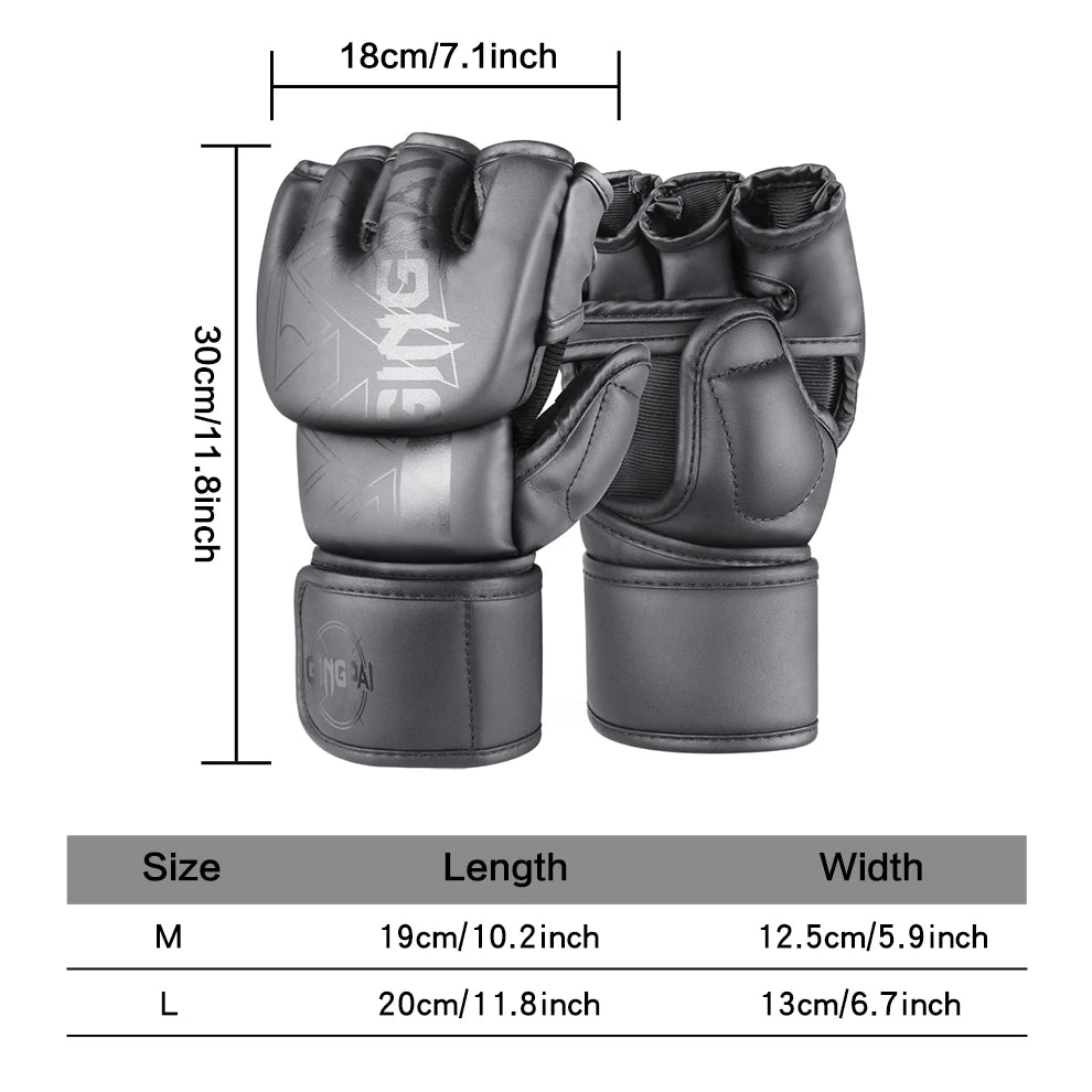 MMA Gloves Sparring Gloves Men Women Training Professional MMA Fighting Boxing Gloves Sanda Free Fighting