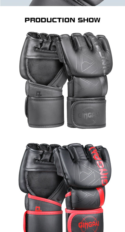 MMA Gloves Sparring Gloves Men Women Training Professional MMA Fighting Boxing Gloves Sanda Free Fighting