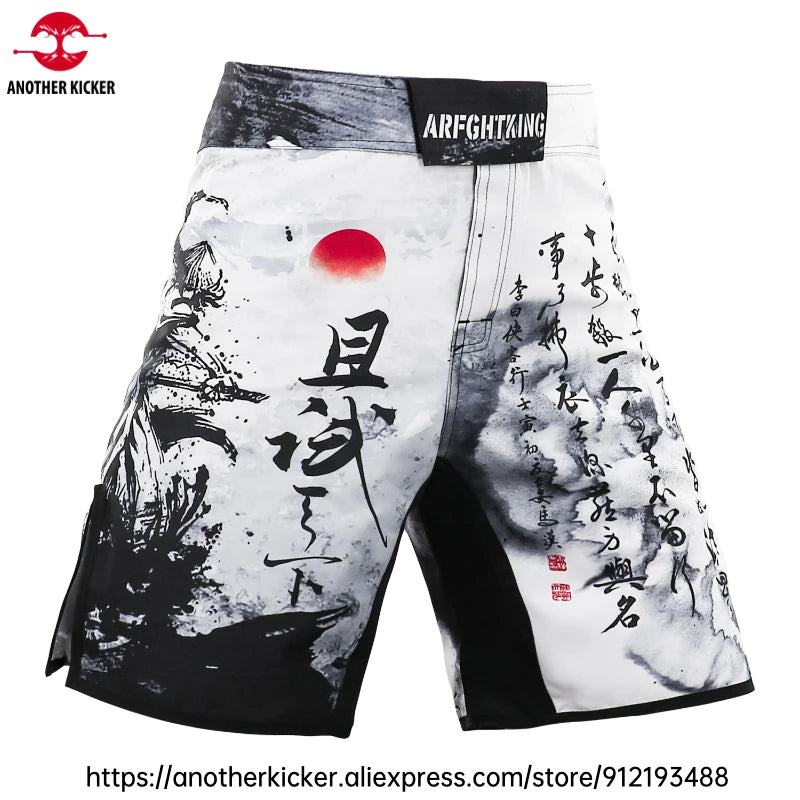 MMA Shorts Tiger Sublimated Muay Thai Boxing Fight Shorts for Men BJJ Jiu-Jitsu Muay Thai Crossfit Grappling Kickboxing Pants