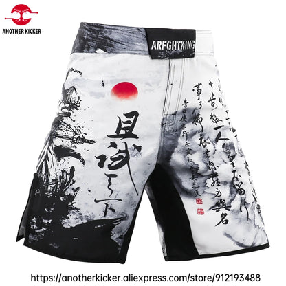 MMA Shorts Tiger Sublimated Muay Thai Boxing Fight Shorts for Men BJJ Jiu-Jitsu Muay Thai Crossfit Grappling Kickboxing Pants