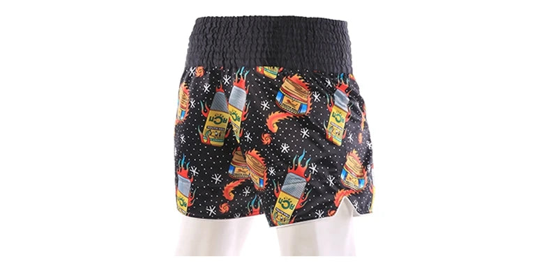 Muay Thai Shorts Kids Adults Thailand Embroidery Kickboxing Fight Kick Boxing Pants Martial Arts Grappling Sparring Uniform