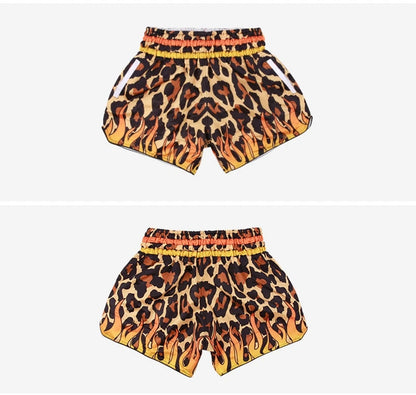 Muay Thai Shorts Kids Adults Thailand Embroidery Kickboxing Fight Kick Boxing Pants Martial Arts Grappling Sparring Uniform