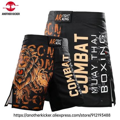 MMA Shorts Tiger Sublimated Muay Thai Boxing Fight Shorts for Men BJJ Jiu-Jitsu Muay Thai Crossfit Grappling Kickboxing Pants