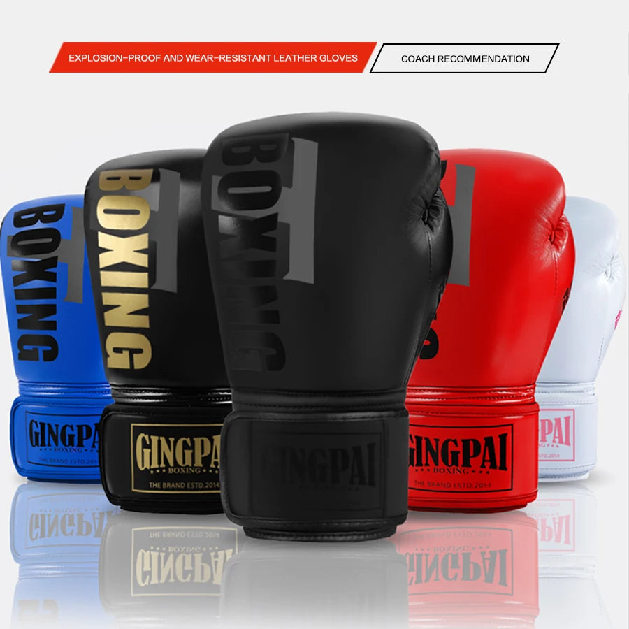 6-12oz Boxing gloves for adults children men women professional Muay Thai teenagers beginners boxing training equipment