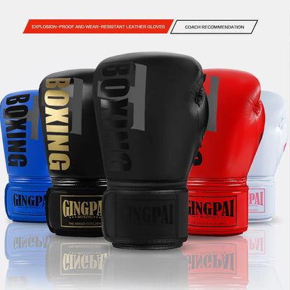 6-12oz Boxing gloves for adults children men women professional Muay Thai teenagers beginners boxing training equipment