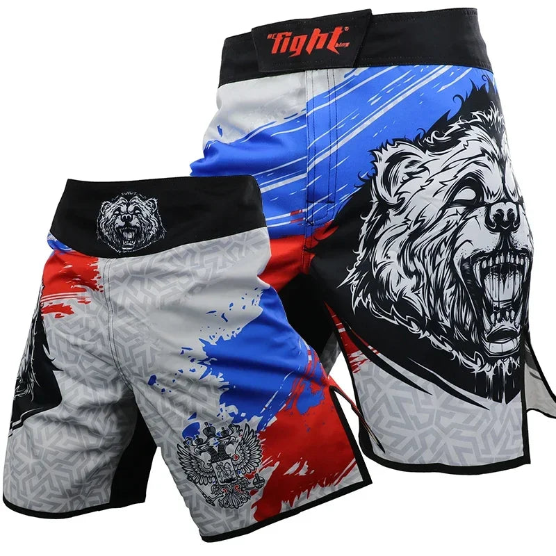 MMA Shorts Tiger Sublimated Muay Thai Boxing Fight Shorts for Men BJJ Jiu-Jitsu Muay Thai Crossfit Grappling Kickboxing Pants