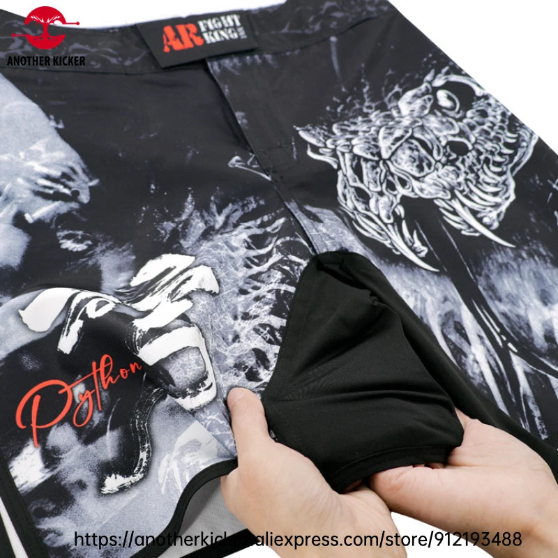 MMA Shorts Tiger Sublimated Muay Thai Boxing Fight Shorts for Men BJJ Jiu-Jitsu Muay Thai Crossfit Grappling Kickboxing Pants