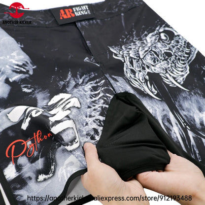 MMA Shorts Tiger Sublimated Muay Thai Boxing Fight Shorts for Men BJJ Jiu-Jitsu Muay Thai Crossfit Grappling Kickboxing Pants
