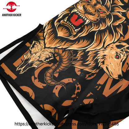 MMA Shorts Tiger Sublimated Muay Thai Boxing Fight Shorts for Men BJJ Jiu-Jitsu Muay Thai Crossfit Grappling Kickboxing Pants
