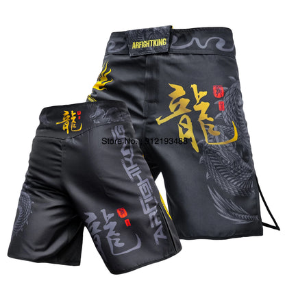 MMA Shorts Tiger Sublimated Muay Thai Boxing Fight Shorts for Men BJJ Jiu-Jitsu Muay Thai Crossfit Grappling Kickboxing Pants