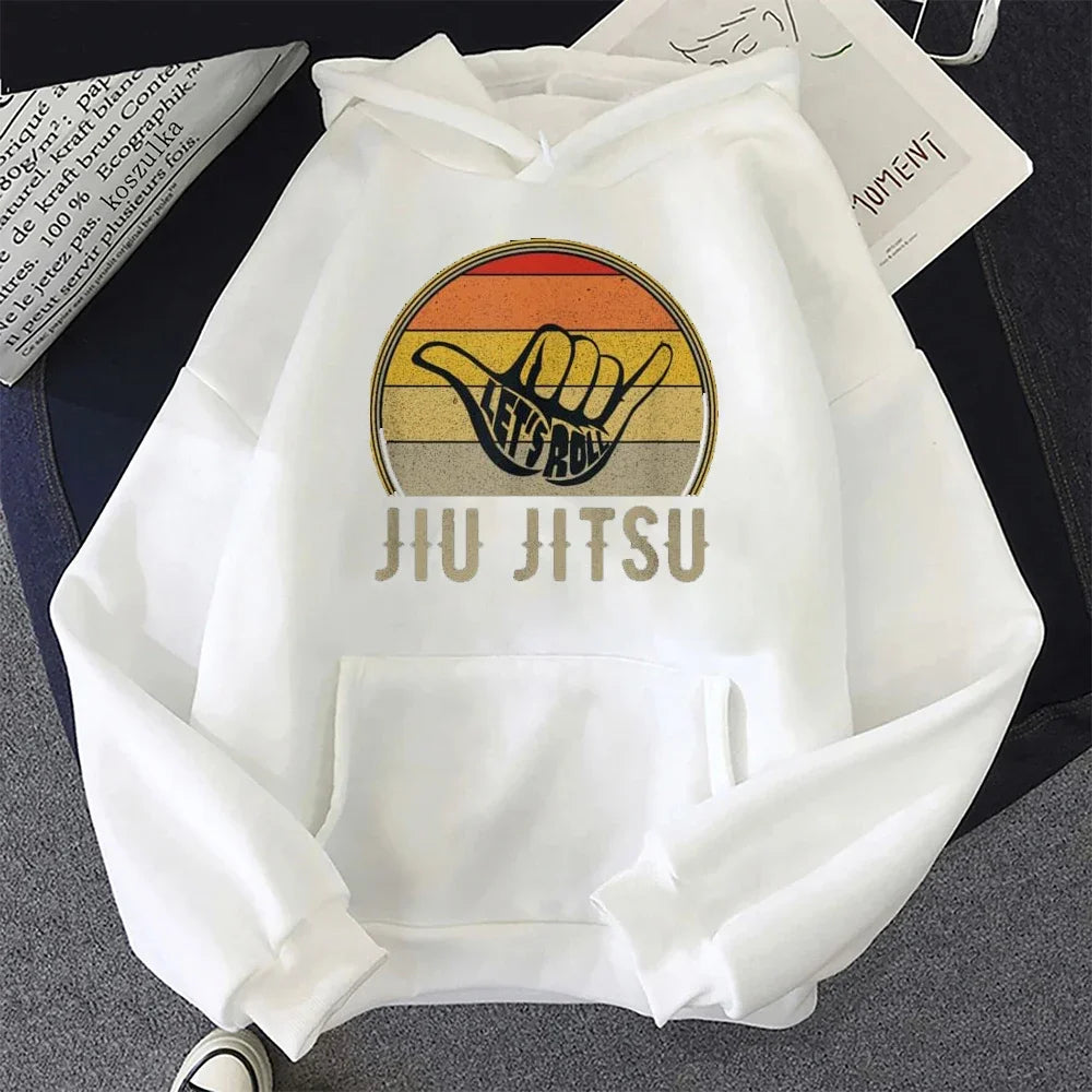 BJJ Vintage Hoodie  Graphic Streetwear Hoodie