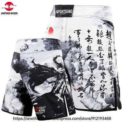 MMA Shorts Tiger Sublimated Muay Thai Boxing Fight Shorts for Men BJJ Jiu-Jitsu Muay Thai Crossfit Grappling Kickboxing Pants