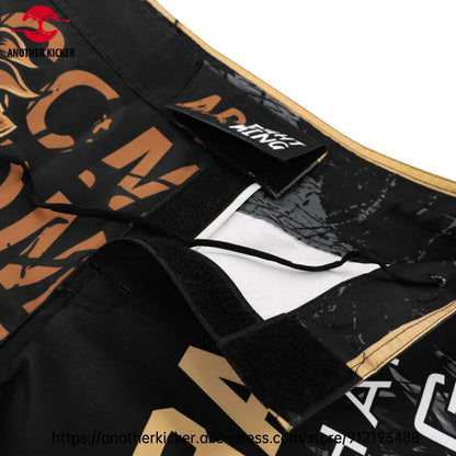MMA Shorts Tiger Sublimated Muay Thai Boxing Fight Shorts for Men BJJ Jiu-Jitsu Muay Thai Crossfit Grappling Kickboxing Pants