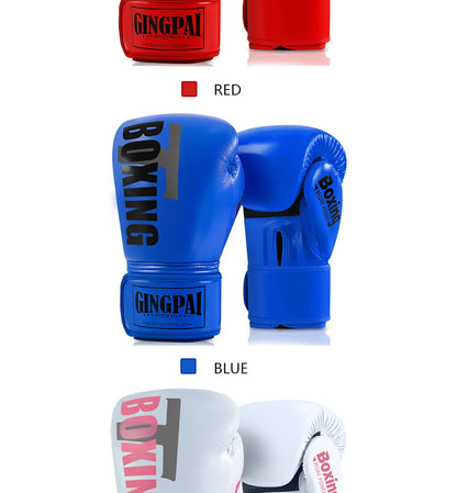6-12oz Boxing gloves for adults children men women professional Muay Thai teenagers beginners boxing training equipment