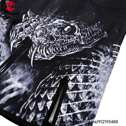 MMA Shorts Tiger Sublimated Muay Thai Boxing Fight Shorts for Men BJJ Jiu-Jitsu Muay Thai Crossfit Grappling Kickboxing Pants