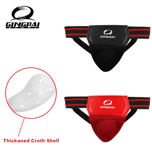 Adult Men Kids Jockstrap Sanda Groin Guards Crotch Guard Kick Boxing Training Athletic Cup Protector Sports Accessories