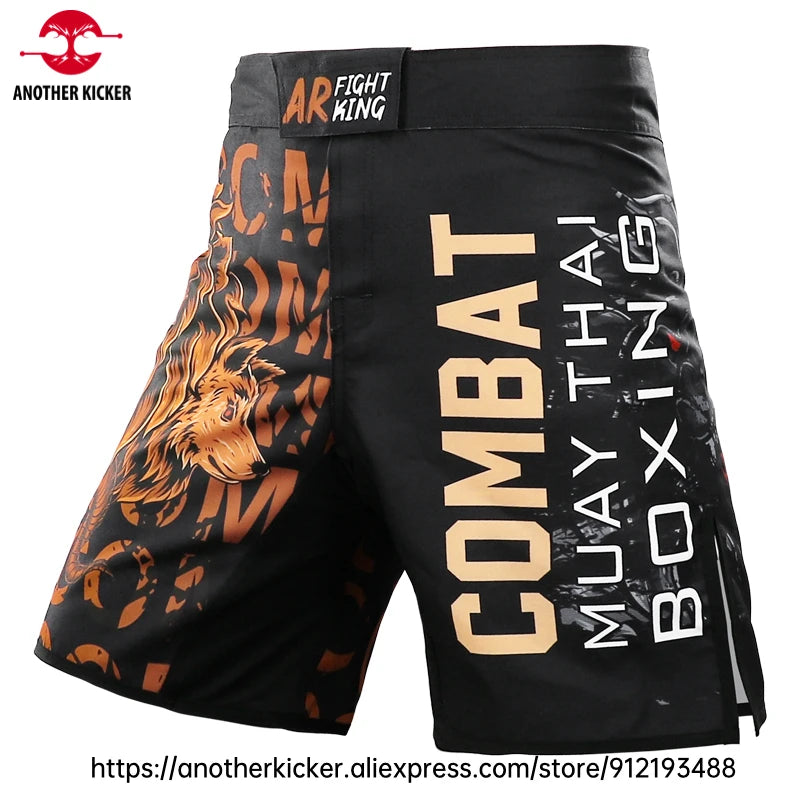 MMA Shorts Tiger Sublimated Muay Thai Boxing Fight Shorts for Men BJJ Jiu-Jitsu Muay Thai Crossfit Grappling Kickboxing Pants