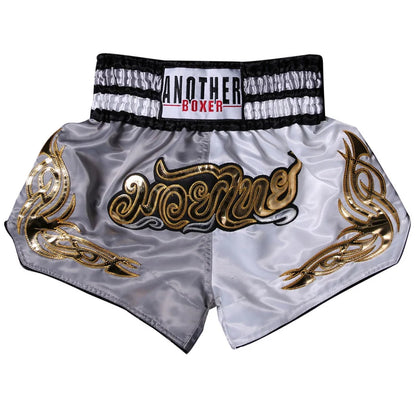 Muay Thai Shorts Kids Adults Thailand Embroidery Kickboxing Fight Kick Boxing Pants Martial Arts Grappling Sparring Uniform